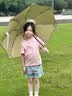 七麦麦三折晴雨伞儿童伞学生伞安全圆角太阳伞遮阳伞防晒伞男女孩雨伞粉 实拍图