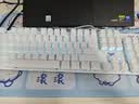 狼蛛（AULA）F2068Pro机械键盘鼠标 全键热插拔 背光 104键有线键鼠三件套装 办公电脑键盘电竞游戏专用 银白【键鼠耳机桌垫-四件套】青轴 实拍图