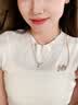 唯一（Winy）一克拉莫桑石紫藤花999纯银项链女2026新款生日礼物送女朋友老婆 实拍图
