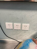 美的（Midea）开关插座面板全屋套餐86型家用一开五孔电源插座超薄T1奶油白开关 【新国标】正五孔(10只装) 插座 实拍图