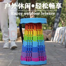 柯黎折叠凳子伸缩凳旅行随身排队神器便携座椅户外钓鱼椅子马扎小凳子 彩虹蓝【升级3排卡扣】可伸缩 实拍图