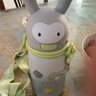 babycare儿童保温杯婴幼儿学饮宝宝吸管杯316L不锈钢保温杯幼儿园保温壶t 赠直通吸嘴-背带款 星屑灰 450ml 实拍图