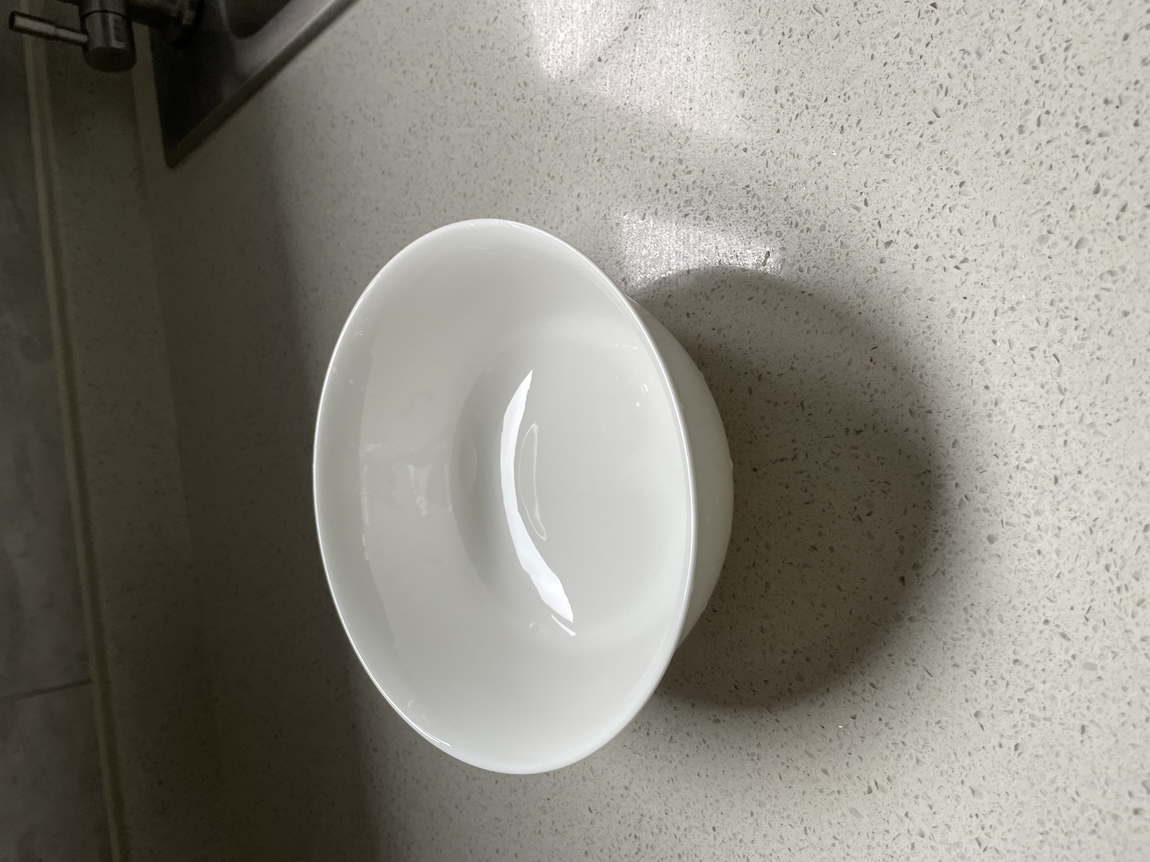 錦鳯 纯白骨瓷碗米饭碗汤碗景德镇餐具家用陶瓷大面碗汤锅高脚碗1个装 6英寸面碗 实拍图