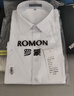 罗蒙（ROMON）短袖衬衫男士2026夏季凉感棉质上衣商务休闲正装白衬衣MQ21白色41 实拍图