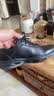 斯凯奇（Skechers）男士运动皮鞋软底足弓支撑运动鞋系带绅士商务鞋 BLK黑色 39.5 实拍图
