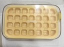 ecoco按压冰块模具定量冰格家用带盖自动注水食品级冰箱制冰盒E25004黄 实拍图