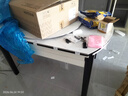 丰舍 餐桌 可变圆桌伸缩折叠实木岩板餐桌椅组合现代轻奢餐桌餐厅饭桌 黑白色-雪山白岩板-101皮椅 【1.35米】 一桌4椅 实拍图