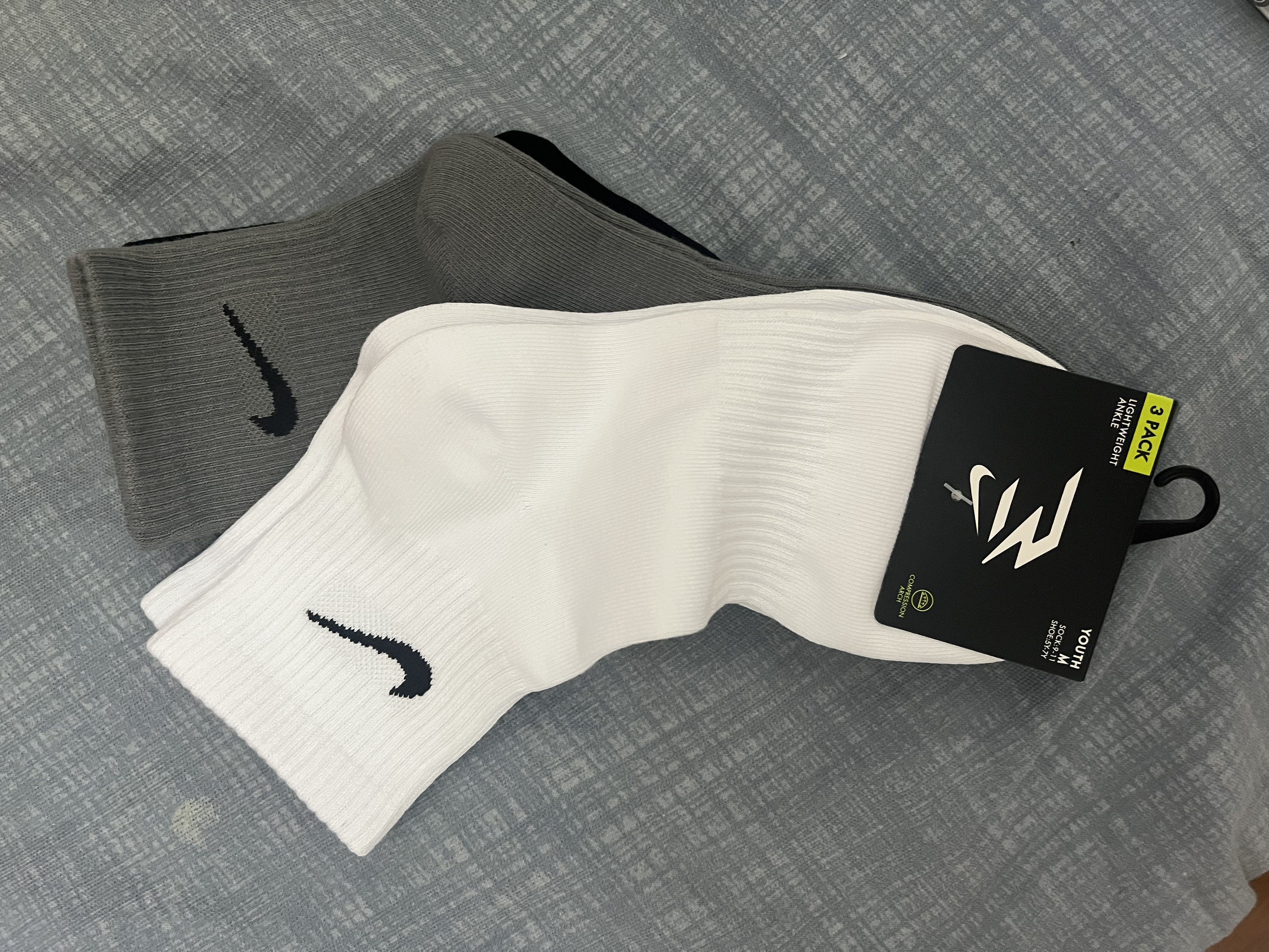 NIKE 3BRAND耐克男女中长袜多双装2026新款青少年运动袜子 实拍图