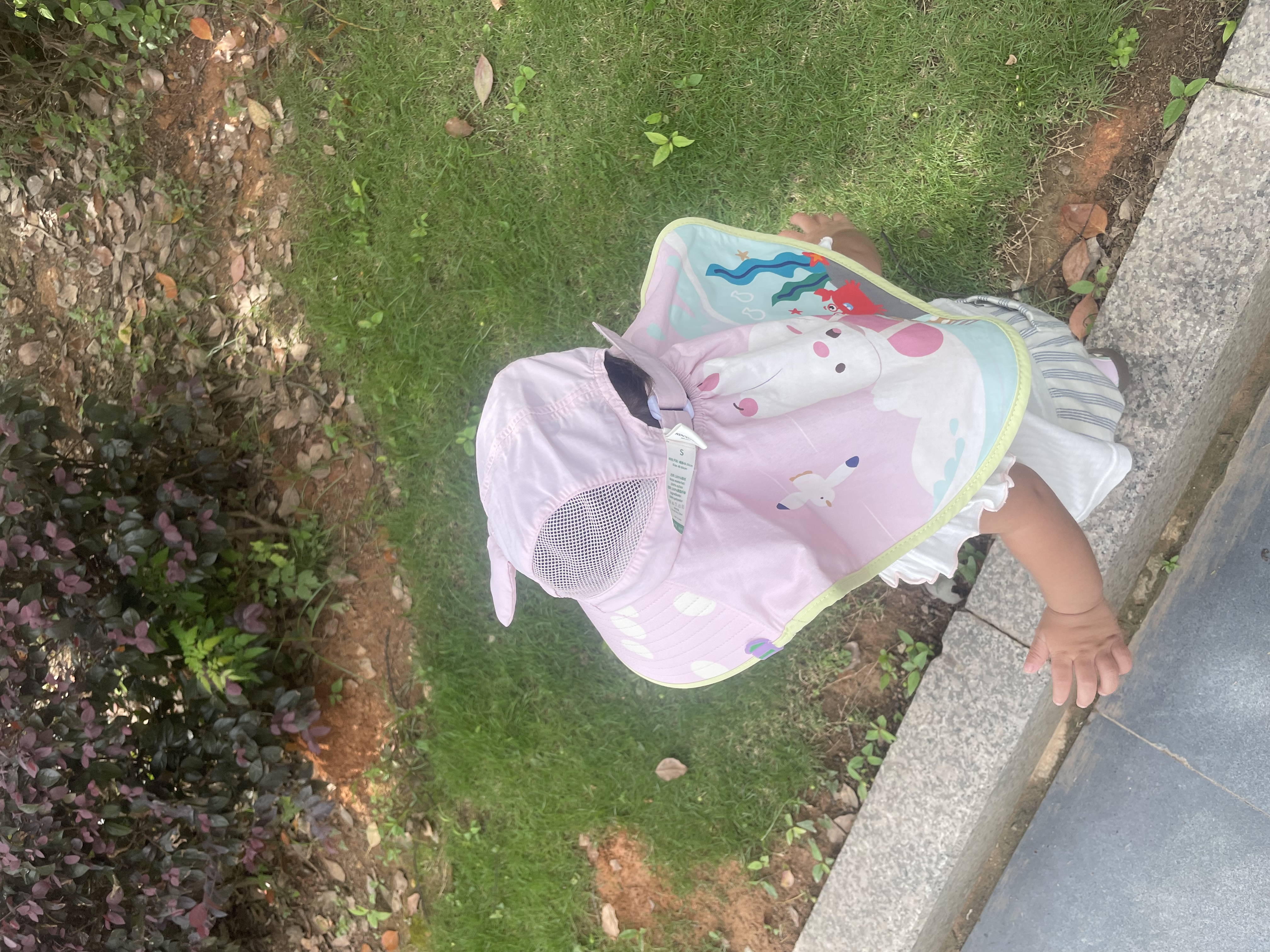 Kocotreekk树儿童防晒帽大帽檐护颈夏季宝宝遮阳帽男女童防紫外线沙滩 实拍图