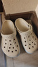 卡骆驰（CROCS）贝雅卡骆班洞洞鞋|205089 冬日白/彩色-1LI   36 /37(220mm)   实拍图