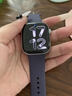 Apple/苹果 Watch S11 智能手表GPS+蜂窝款46毫米银色铝金属表壳雾紫色运动型表带S/M MFDK4CH/B 实拍图