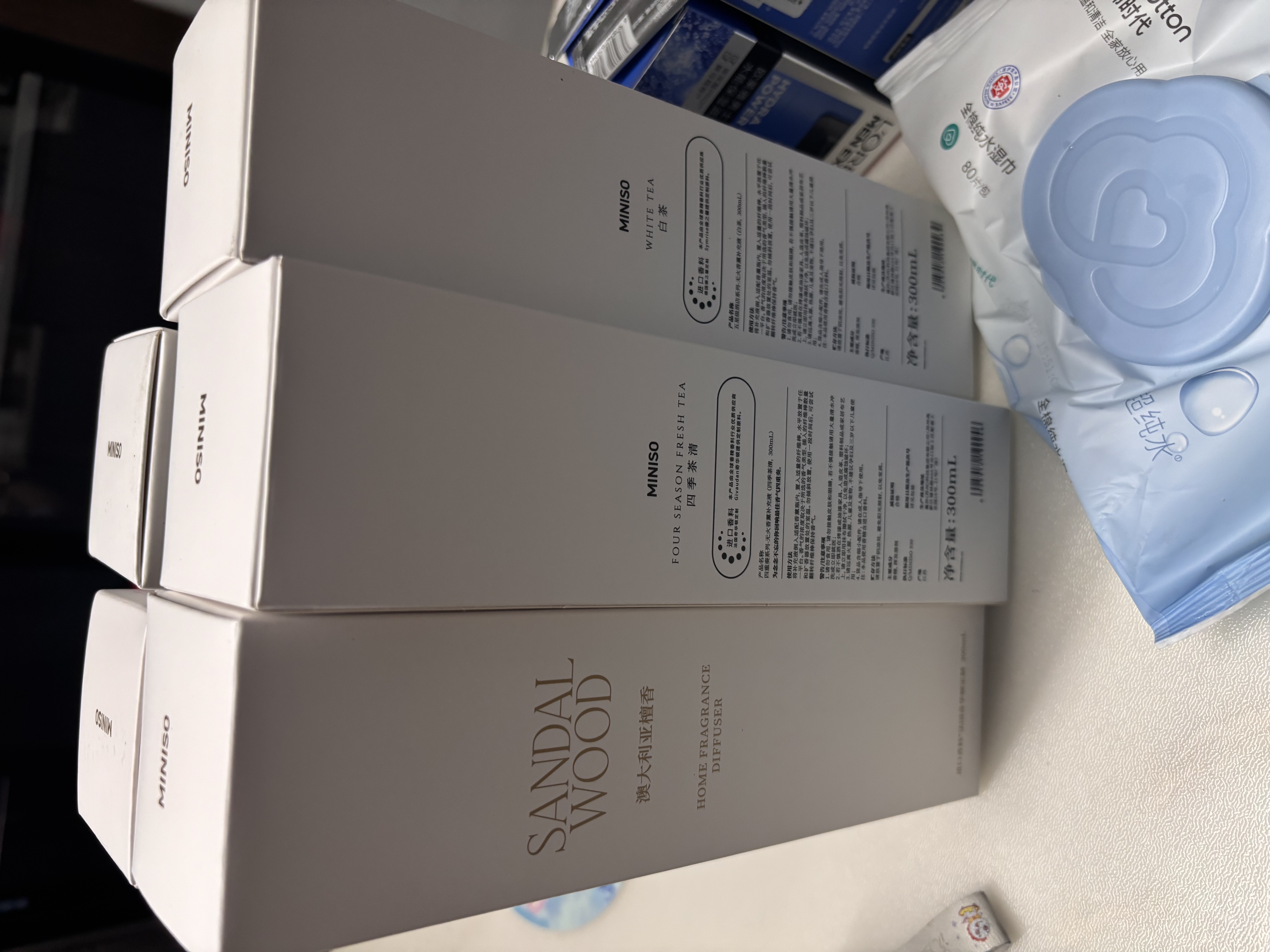 名创优品（MINISO）五星级酒店系列无火香薰补充液白茶300mL藤条香薰空气香氛大容量 实拍图