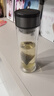 【京东物流配送】高硼硅双层玻璃杯大容量泡茶杯水杯子茶水分离杯 【双层加厚】茶杯350ml1只 实拍图