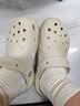 卡骆驰（CROCS）新款厚底云朵洞洞鞋送女友礼物206750 骨白色 37 -38 实拍图