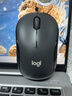 罗技（Logitech）M220 轻音鼠标 无线鼠标 办公鼠标 对称鼠标 带无线微型接收器 灰黑色 实拍图