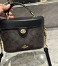 蔻驰（COACH）【品牌直供】奢侈品女包KAY盒子包斜挎包黑CBQ35 生日礼物送女友 实拍图