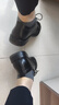 意尔康男鞋圆头商务正装鞋春秋单鞋系带皮鞋德比婚鞋 53449W 黑色 39 实拍图