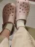 卡骆驰（CROCS）白鹿同款云朵洞洞鞋|206750 石英粉-6UR 37/38(240mm) 实拍图
