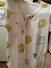 舒贝怡2件装婴儿衣服夏季薄款新生儿连体衣短袖哈衣儿童爬服黄色59CM 实拍图