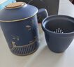 上新了文创 故宫泡茶杯 陶瓷杯茶水分离杯喝水杯办公室 送领导长辈生日礼物 祥瑞380ml（蓝色） 实拍图