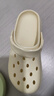 名创优品（MINISO）洞洞鞋男女夏季外穿凉鞋防滑厚底踩屎感包头凉拖鞋卡其色+海星 实拍图