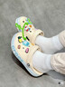 卡骆驰（CROCS）贝雅卡骆班洞洞鞋轻便耐磨一脚蹬休闲鞋女鞋时尚沙滩鞋|205089 冬日白/彩色-1LI(含智必星) 41 /42(260mm) 实拍图