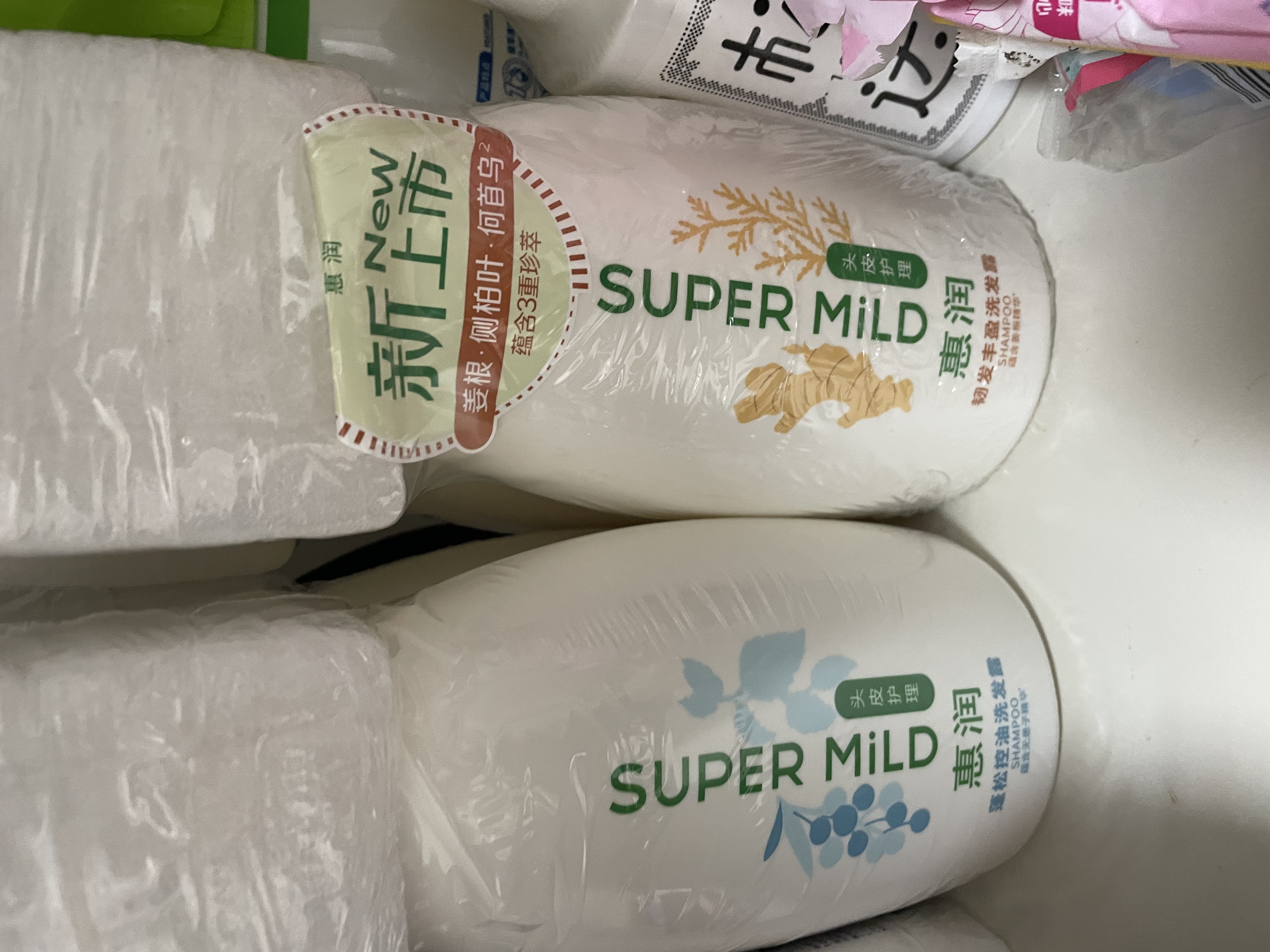 惠润（SUPER MiLD）韧发丰盈洗发露600ml*2修护生姜洗发水洗头膏套装 实拍图