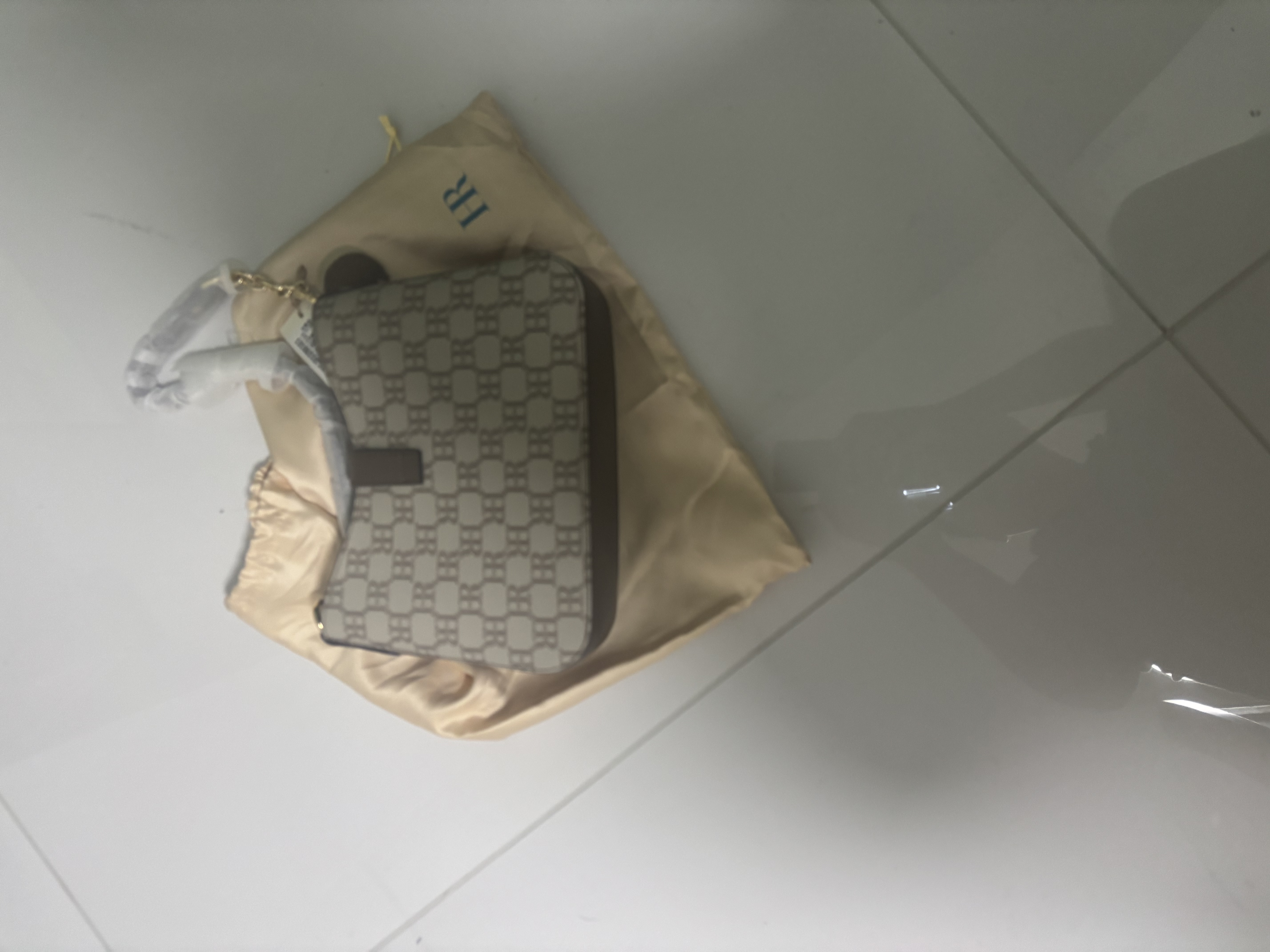 HR赫莲娜包包女包斜挎包女腋下包时尚老花单肩包女包生日礼物送女友 实拍图