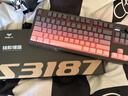狼蛛S3187无线蓝牙有线三模键盘真机械手感键盘 RGB灯效 多功能旋钮 gasket结构f办公游戏电脑键鼠套装 黑莓粉【三模/RGB】 实拍图