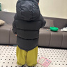 保姆鹅 儿童羽绒服宝宝短款加厚白鸭绒外套男童女童保暖防风冬[NG2637] 黑 120 实拍图
