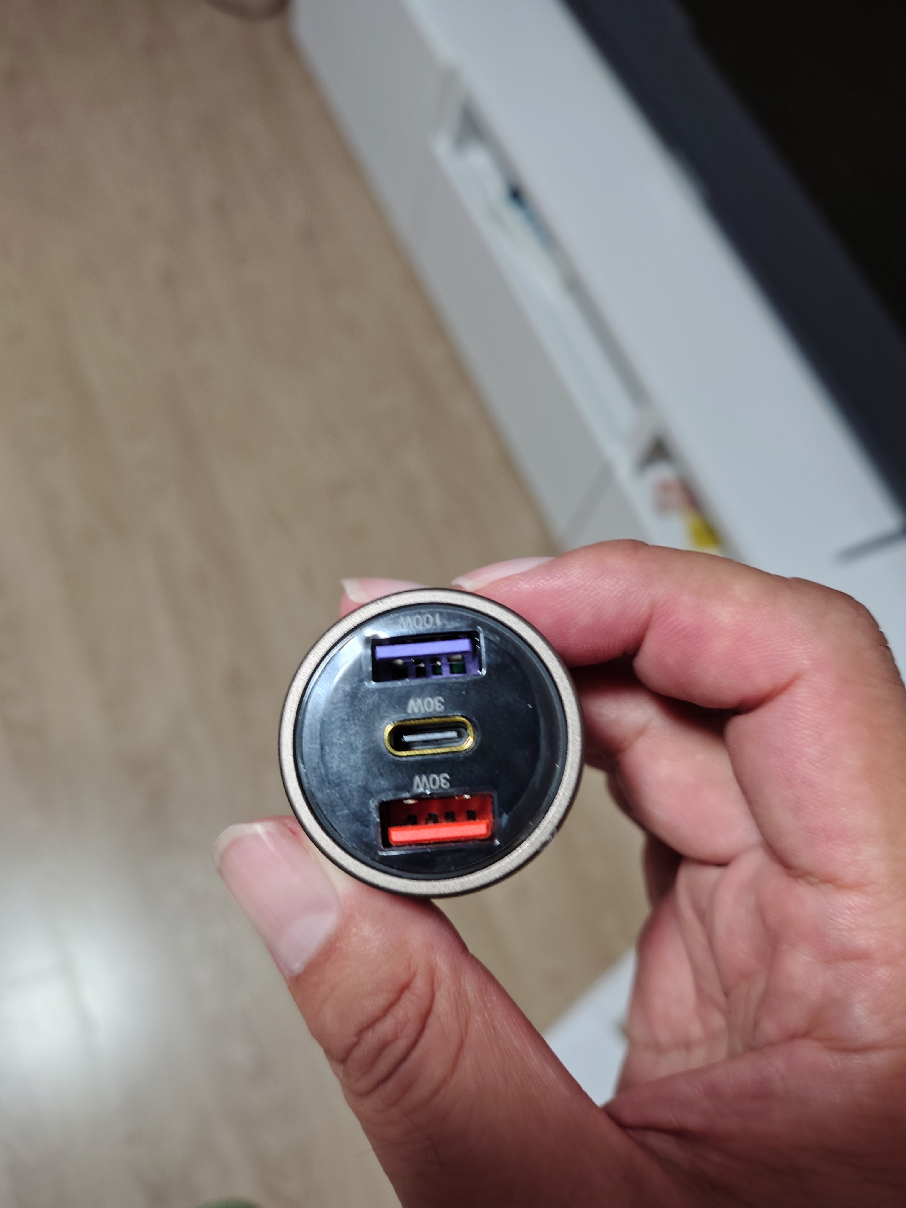 360车载充电器数据线套装2A1C 100W+30W双路超级快充K10 点烟器充电头一拖三转换器适用苹果小米华为 实拍图