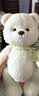 莉娜熊（TeddyTales）小熊玩偶毛绒玩具熊泰迪手作熊安抚娃娃送礼送人毕业礼物送女生 奶白色（明星款） 中号站姿约30cm 实拍图