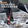 正雨雨鞋套防水防雨鞋套防滑耐磨加厚便携式高筒水鞋雨靴男女成人鞋套 实拍图