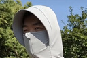 名创优品（MINISO）冰丝防晒衣男夏季户外大帽檐防紫外线外套凉感上衣服 黑 XL 实拍图