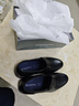 蜘蛛王男鞋休闲皮鞋男正装真皮工作鞋男士商务春夏季镂空软底爸爸凉皮鞋 黑色 41 (255mm) 实拍图