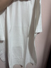 立蒙（LIMENG）男女装素色180g全棉短袖t恤圆领宽松体恤打底衫 白色 3XL 实拍图
