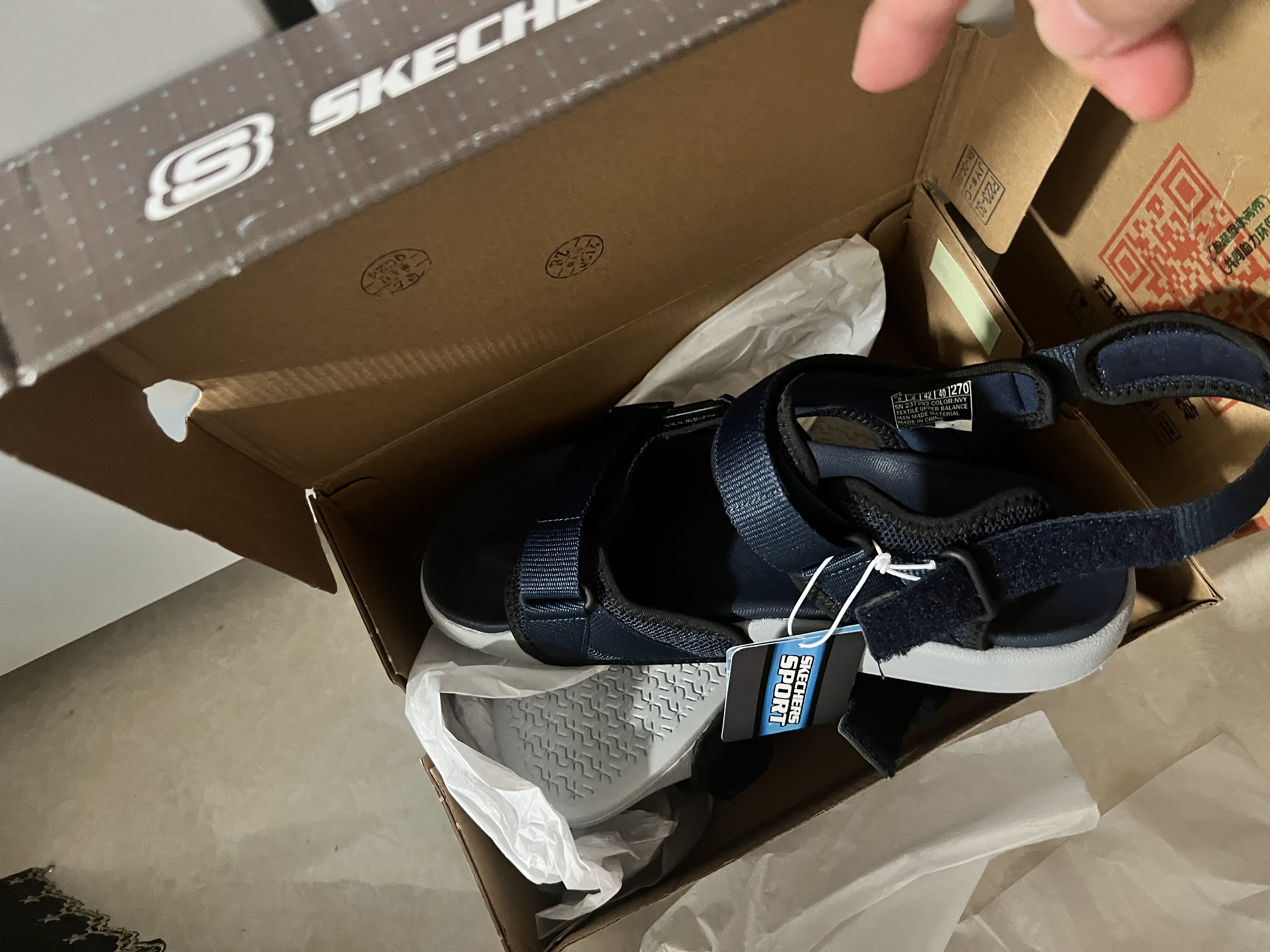 斯凯奇（Skechers）凉鞋男士夏季软底运动休闲鞋外穿软底凉拖鞋237292 实拍图