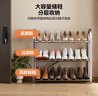 溢彩年华 加厚不锈钢鞋架多层简易鞋架子宿舍门口家用经济型收纳架1106-SR 实拍图