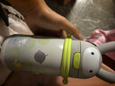 babycare儿童保温杯婴幼儿学饮宝宝吸管杯316L不锈钢保温杯幼儿园保温壶t 赠直通吸嘴-背带款 星屑灰 450ml 实拍图