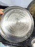 onlycook316L不锈钢盘子家用圆盘加厚餐盘碟子菜盘水果盘春卷盘备菜盘21cm 实拍图