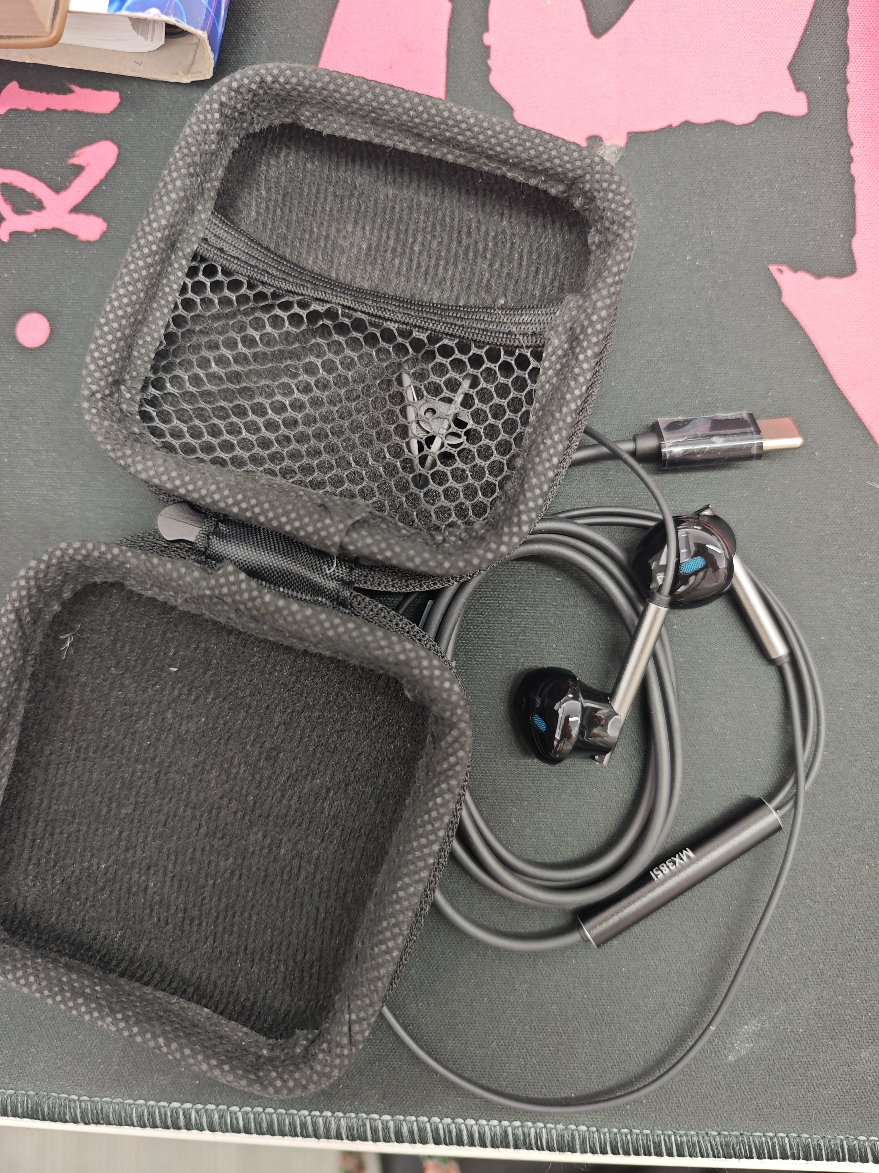 森海塞尔MX385半入耳式重低音耳机有线typec通话线控通用耳塞 【Type-C接口】德行全新盒装+便携包+1年质保 实拍图