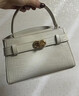 CHARLES&KEITH鳄鱼纹凯莉包手提斜挎婚包包女包生日礼物送女友CK2-50270880-1 Ivory象牙色 S 实拍图