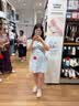 UR2026夏季新款女装休闲甜美樱桃刺绣条纹超短连衣裙UYL760005+ 实拍图