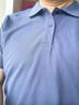 京东京造夏季运动短袖男士t恤polo衫男跑步健身户外速干衣服 浅蓝3.0 L 实拍图