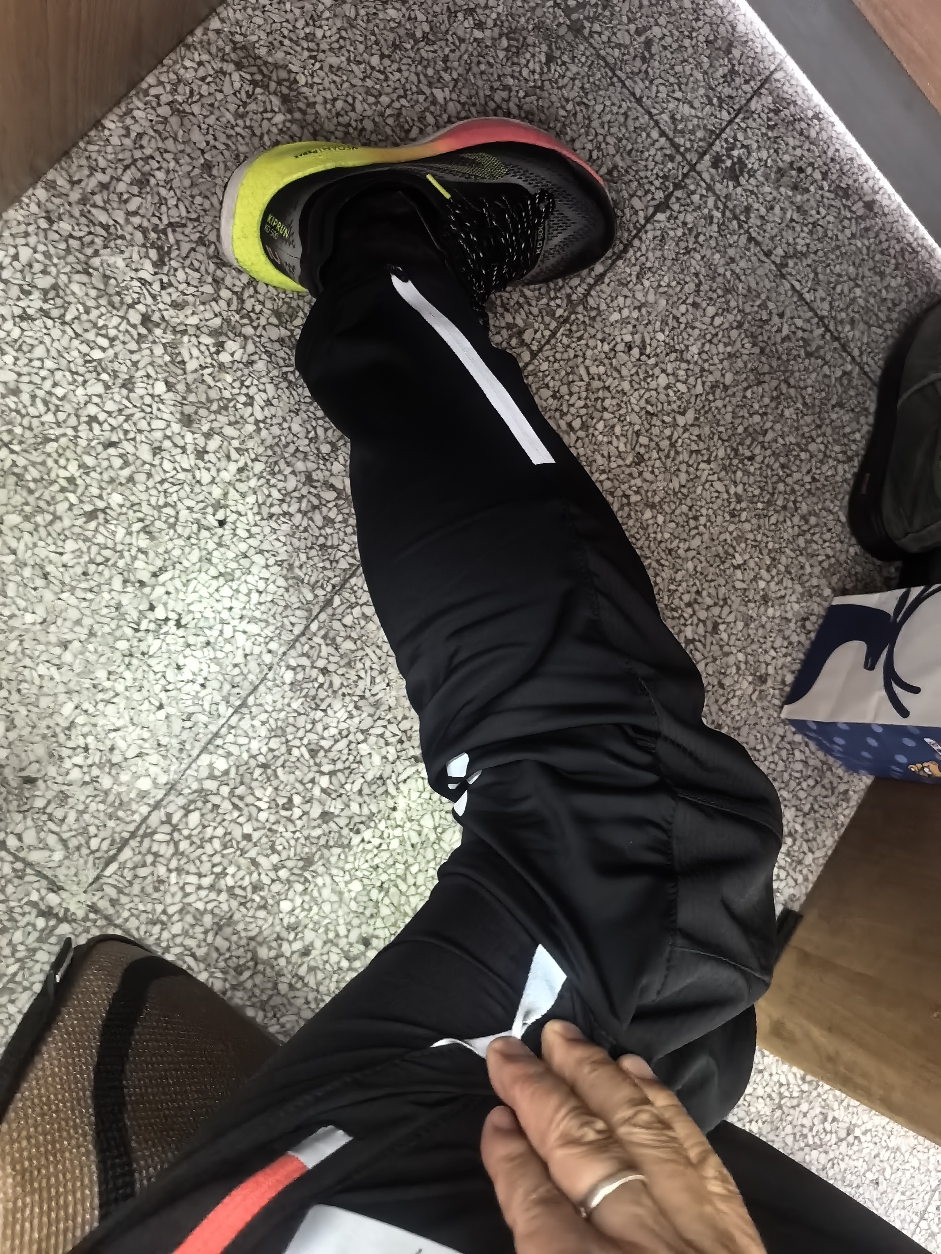 洛克兄弟（ROCKBROS）运动裤防晒骑行裤跑步健身长裤男女户外舒适速干透气春夏季 晴空-春夏透气速干薄款 L 实拍图