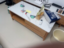 源氏木语 全实木茶几现代简约小户型客厅岩板茶台北欧家用原木茶桌 【3】茶几（鱼肚白）1200*560*450mm 实拍图