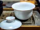 南山先生|哑光脂白盖碗 三才碗功夫茶具 茶壶泡茶茶碗 马蹄莲--脂白三才碗140ml 实拍图
