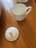 浩雅景德镇瓷器杯带盖陶瓷茶杯商务会议杯办公家用纯白1号茶杯1只装 实拍图