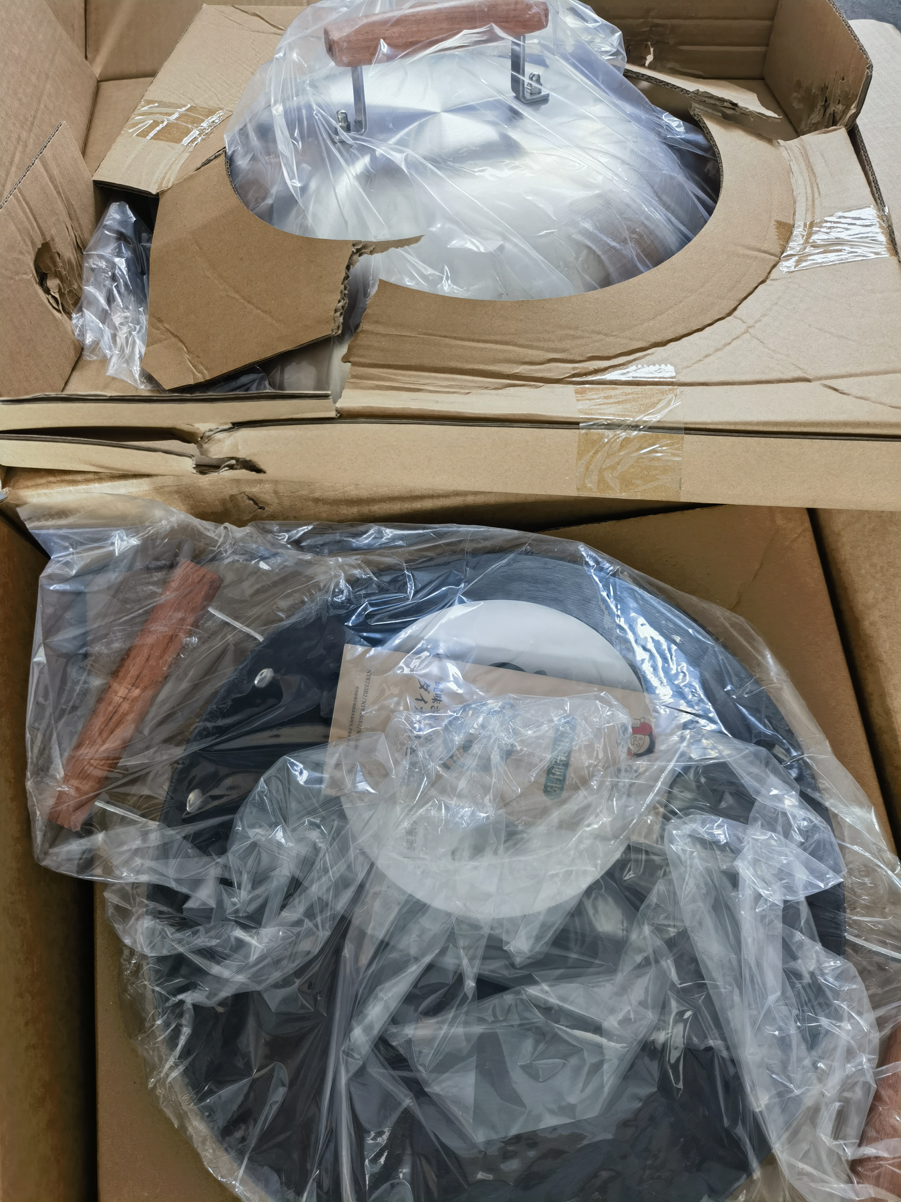 铁太郎铁锅不易粘锅无涂层炒锅双耳平底炒菜锅圆底通用家用铸铁锅36cm 实拍图