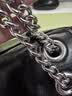 蔻驰（COACH）奥莱女士女包ELODIE 28号斜挎包翻盖单肩包通勤链条包盒子包秋季 SV/黑色 实拍图